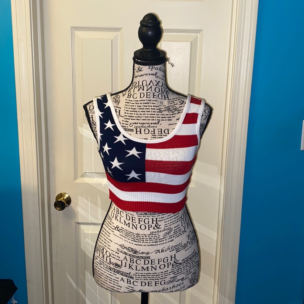Sexy patriotic crop top